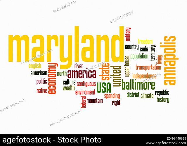 Maryland word cloud