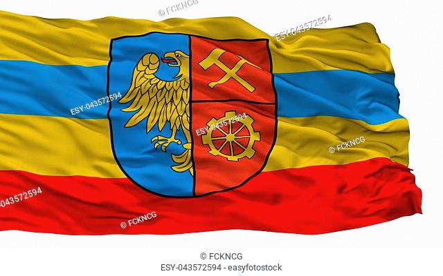 Swietochlowice City Flag, Country Poland, Isolated On White Background