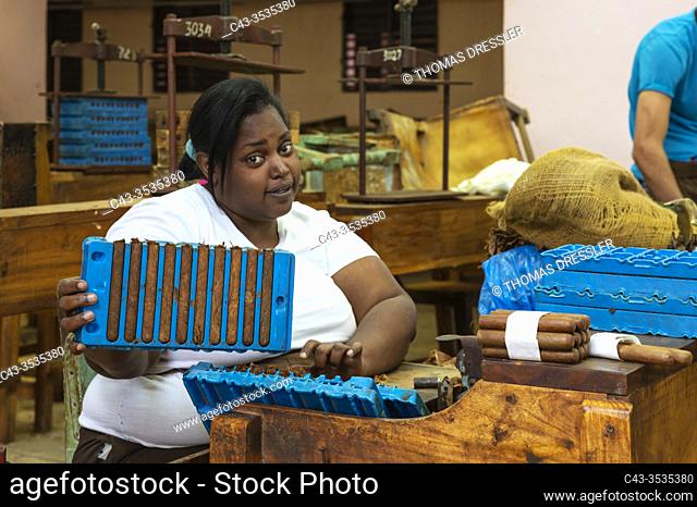 Cigar factory in Remedios, Cuba