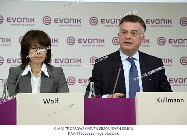 from left: Ute WOLF, Chief Financial Officer CFO, Christian KULLMANN, Chief Executive Officer, CEO, Portraet, Portrait, portrait, cropped single image