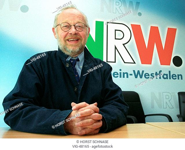 Juergen FLIMM, director of the second RuhrTriennale ( cultural festival in the Ruhrgebiet, on the occasion of signing the contract in the state chancellery...