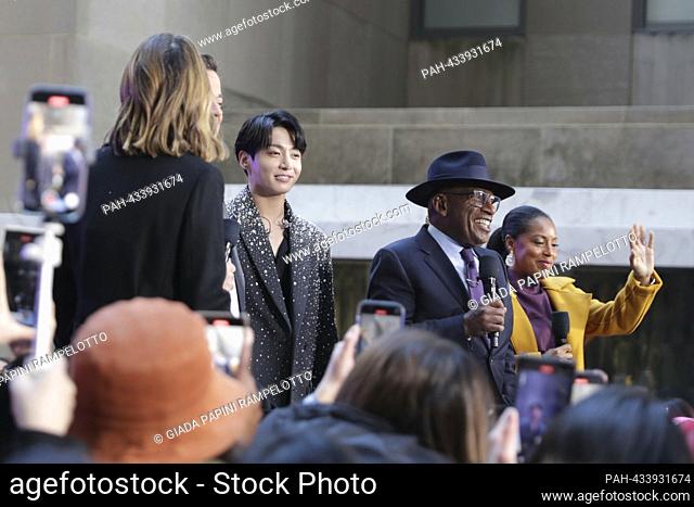 New York, USA, November 08, 2023 - Jung Kook performs on NBCs Today Show at Rockefeller Cente today in New York City. Photo: Giada Papini...