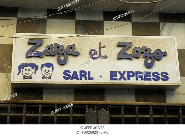 Algeria, Constantine, shop sign