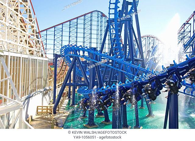 Infusion roller coaster ride Blackpool Pleasure Beach, Lancashire, England, UK