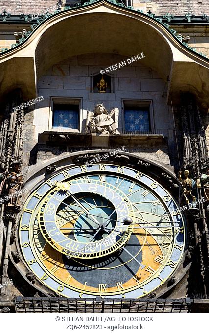 Astronomical Clock on the Town House in Prague, Czechia