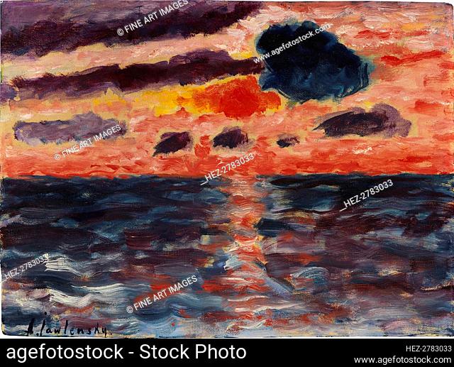 Sunset, Borkum, 1928. Creator: Javlensky, Alexei, von (1864-1941)
