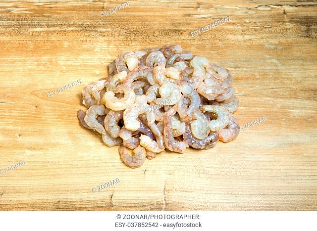 Raw Shrimp prepare for cooking