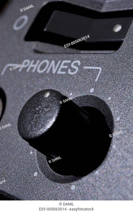 Macro shot of the Phones button