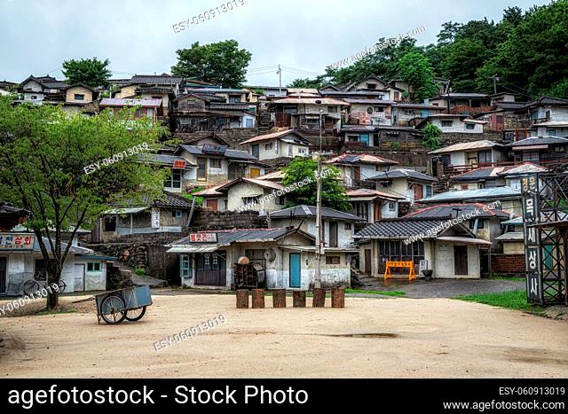 Various old village houses and buildings in Suncheon drama open film set. It is largest film set in Korea. Located in Suncheon, South Korea