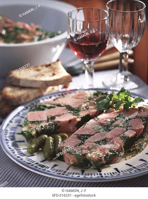 Jellied ham with parsley Not available in FR