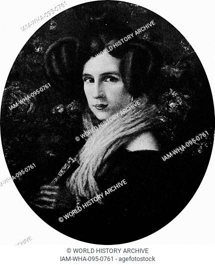 Portrait of Margherita Barezzi (1814-1840) the first wife of Giuseppe Verdi (1813-1901) an Italian opera composer. Dated 19th Century