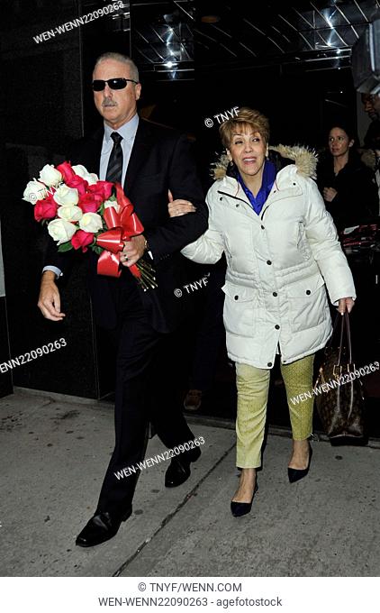 Jennifer Lopez leaving the Wendy Show Featuring: Guadalupe Rodríguez, mother Where: Manhattan, New York, United States When: 20 Jan 2015 Credit: TNYF/WENN
