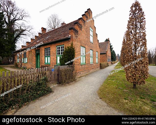 17 March 2022, Brandenburg, Potsdam: The houses of the Dutch Establishment are located in the New Garden. Frederick William II had the four cavalier houses