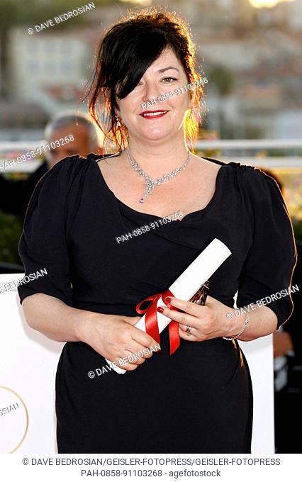 Lynne Ramsey winner of the award for Best Screenplay for the movie 'You Were Never Really Here' at the award winner photocall during the 70th Cannes Film...