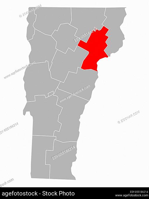 Karte von Caledonia in Vermont - Map of Caledonia in Vermont