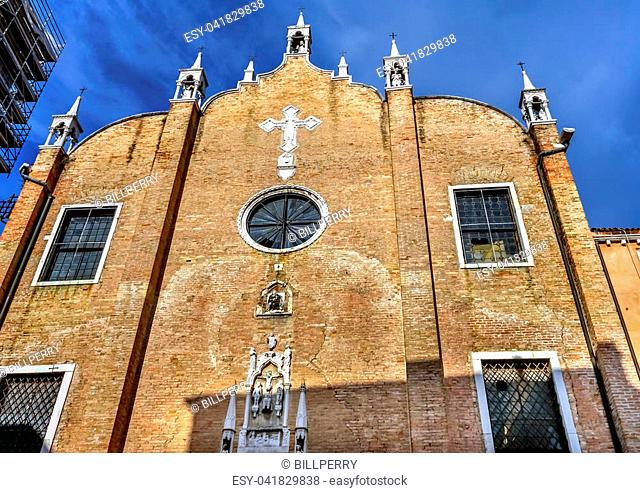 San Aponal Apollinare Church Venice Italy. Deconsetrated church that has become an archive. Founded in the 11th century and used as a prison for political...