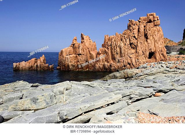 Porphyry Rocks of Arbatax, Province of Ogliastra, East Sardinia, Italy, Europe