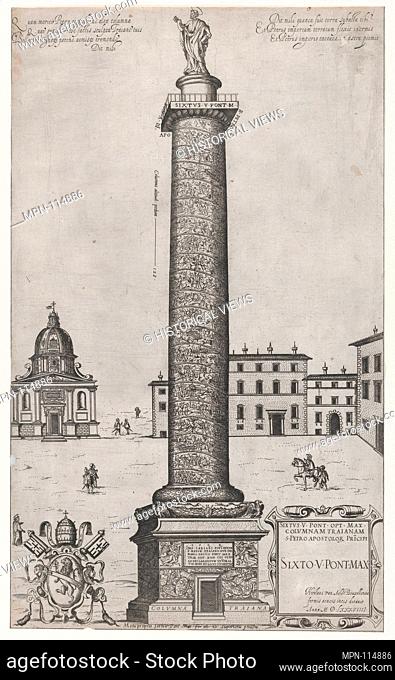 Speculum Romanae Magnificentiae: Column of Trajan. Series/Portfolio: Speculum Romanae Magnificentiae; Artist: Attributed to Nicolas Beatrizet (French