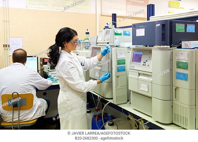 UHPLC, HPLC (UV/VIS and Fluorescence) and HPLC-MS Chromatographs. Pharmaceutical Development Laboratory. Pre-formulation