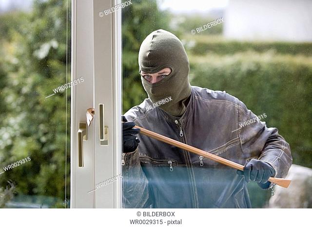 Burglar at a window