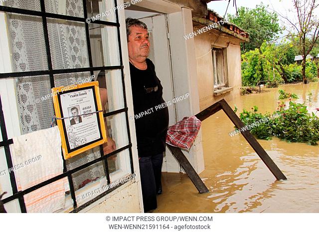 Heavy rains and haill storms hit the town of Nevianin north-east of the Bulgarian capital Sofia and several other areas at south-east Bulgaria , Friday, Aug, 01