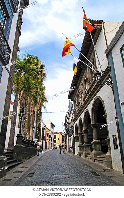 town centre of Santa Cruz de la Palma municipality. Canary islands