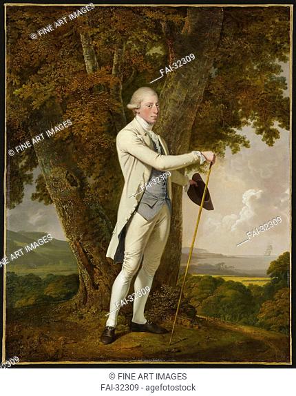Portrait of John Milnes by Wright of Derby, Joseph (1734-1797)/Oil on canvas/Neoclassicism/1776/Great Britain/Musée du Louvre