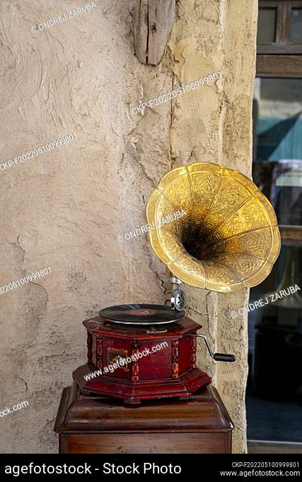 Very old gramophone, His Master's Voice, Dubai, United Arab Emirates, October 27, 2021. (CTK Photo/Ondrej Zaruba)