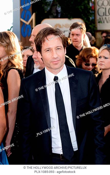 The Hollywood Foreign Press Association Presents The Golden Globe Awards - 66th Annual David Duchovny 1-11-2009