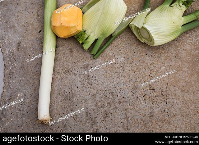 High angle view of vegetables