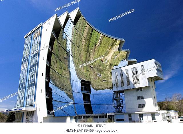 France, Pyrenees Orientales, Odeillo, World' s largest solar furnace