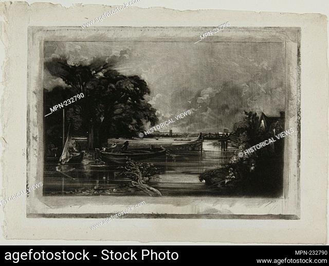 The River Stour from Various Subjects of English Landscape Scenery - 1830 - David Lucas (English, 1802-1881) after John Constable (English