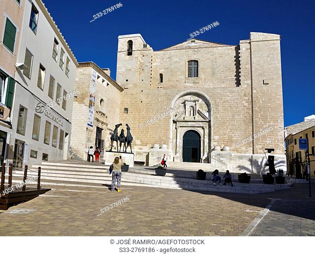 Church in Ciutadella. Menorca. Islas Baleares. Spain. Europe