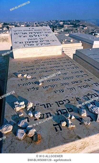 Jewish graveyard Kidrontal, Israel, Jerusalem