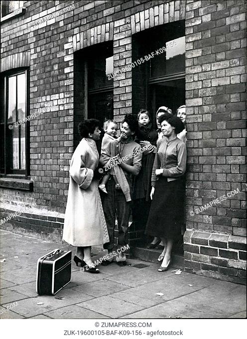 1968 - Shirley Bassey Says Goodbye To Her Family: At the doorway of their little home, the family say goodbye to the girl who has made good in London