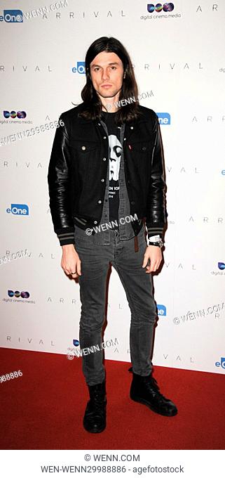 DCM Tuesdays gala screening of the film 'Arrival' held at The Mayfair Hotel - Arrivals Featuring: James Bay Where: London