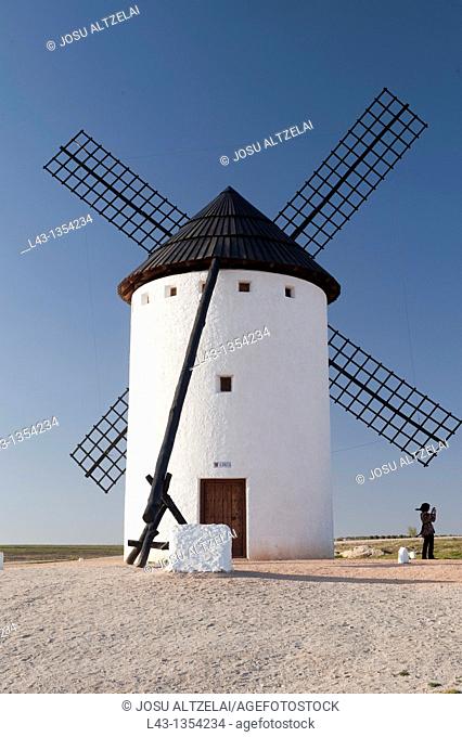 Windmills of campo de criptana, ciuidad real province, castile la mancha, spain