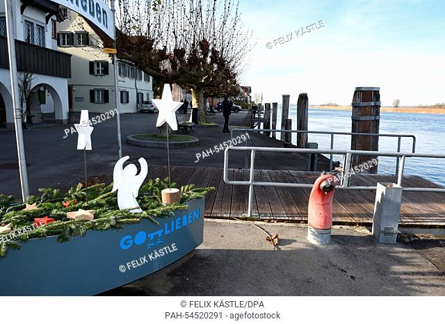 The lake promenade in Gottlieben, Switzerland, photographed on 22 December 2014. The singer Udo Juergens collapsed at the lake promenade on 21 December 2014 and...