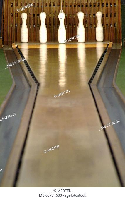 Bowling alley   Leisure time, hobby, sport, cones, track, cones, installation, game, 'all Neune', clears match, sociability skill precision marksmanship...
