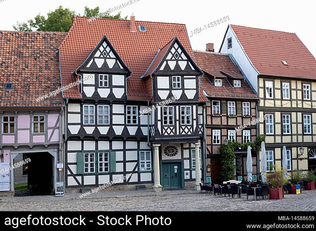 Klopstock House, half-timbered houses, Unesco World Heritage Site, Quedlinburg, Saxony-Anhalt, Germany