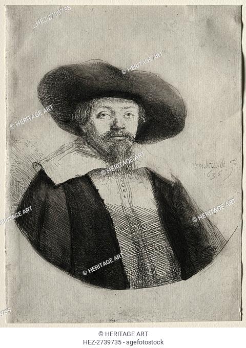 Samuel Manasseh Ben Israel, 1636. Creator: Rembrandt van Rijn (Dutch, 1606-1669)