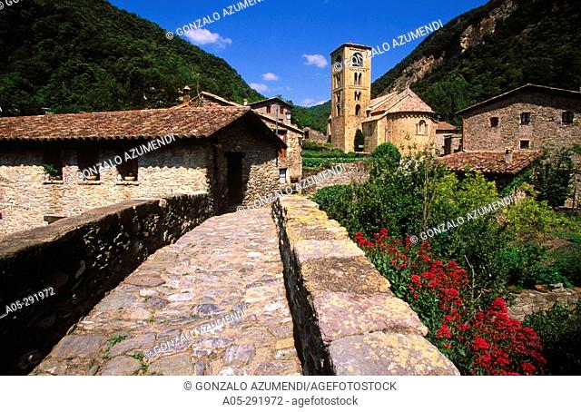 Church of Sant Cristofol de Beget. Vall de Camprodon. Ripolles. Girona province. Catalonia. Spain
