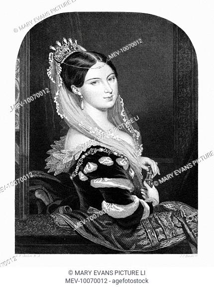 MARGUERITE COUNTESS OF BLESSINGTON Irish writer and social leader, wearing a tiara