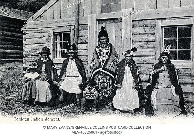 Tahltan (also Nahanni) Dancers - a Northern Athabaskan people who live in northern British Columbia around Telegraph Creek, Dease Lake, and Iskut