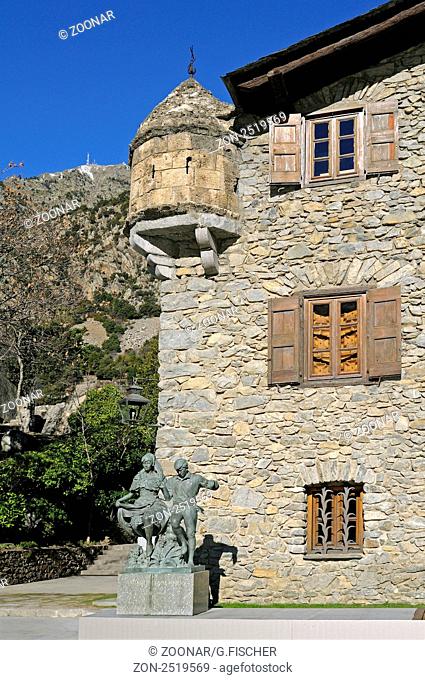 Casa de la Vall, Sitz des Parlament Andorras, kleinstes Parlament Europas, Barri Antic, Andorra La Vella, Fürstentum Andorra / Casa de la Vall