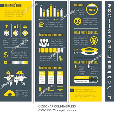 IT Industry Infographic Elements. Vector Illustration EPS 10
