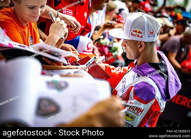 08/19/2023, Red Bull Ring, Spielberg, CryptoDATA Motorbike Grand Prix of Austria 2023, in the picture Jorge Martin from Spain, Prima Pramac Racing