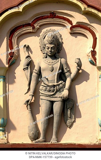 Macebearer doorkeeper at the entrance of Shree Devdeveshwar temple on top of Parvati hill ; Pune ; Maharashtra ; India