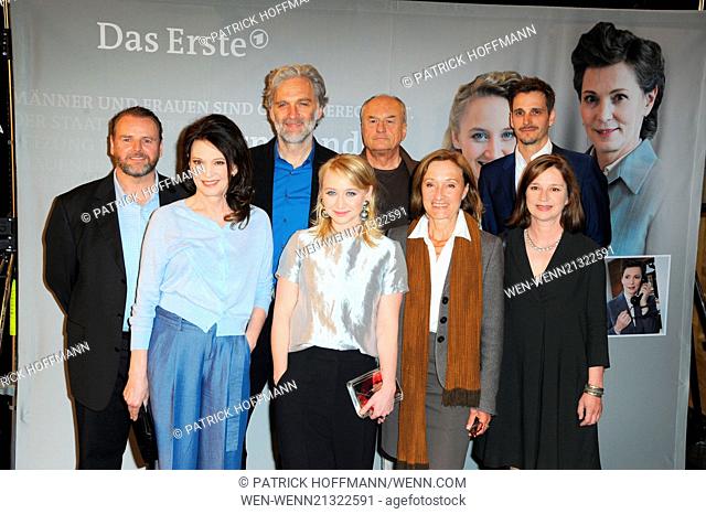 Preview of ARD TV movie 'Sternstunde ihres Lebens' at ARD Hauptstadtstudio in Mitte. Featuring: Felix Voertler, Iris Berben, Walter Sittler, Anna Maria Muehe