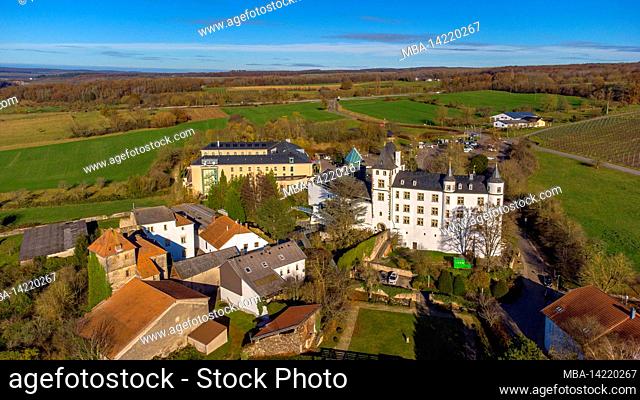 Hotel and Casino Schloss Berg in Perl-Nennig, Upper Moselle, Saarland, Germany